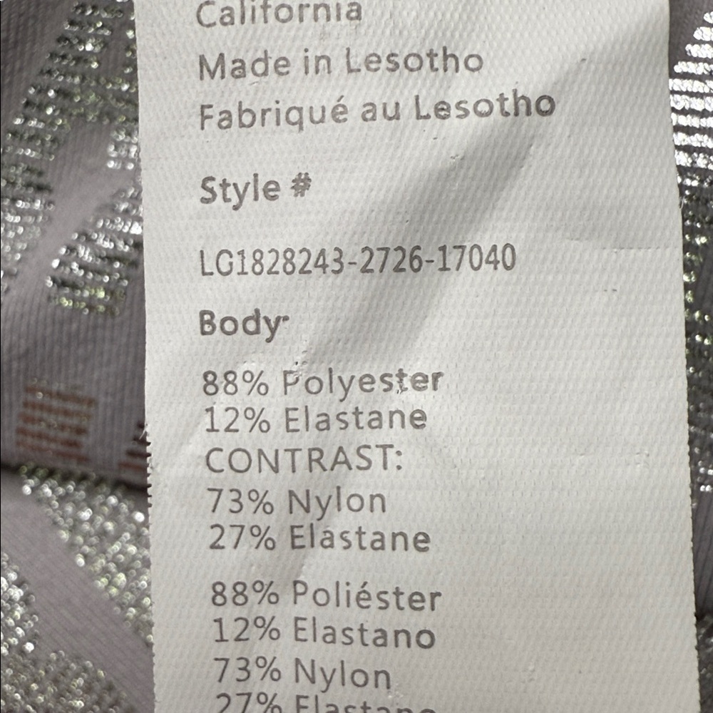 Fabletics Power Hold Metallic Silver Leggings - image 8